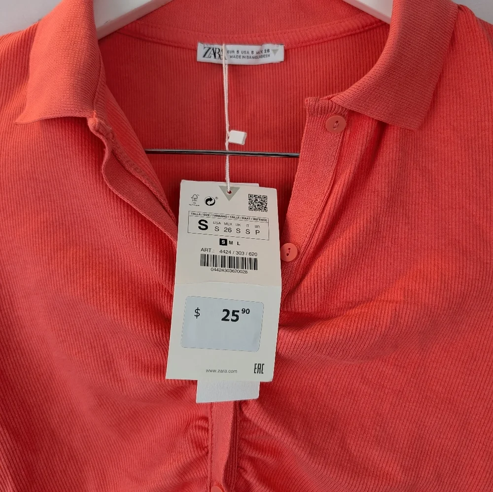Zara Bundle Of Two Long Sleeve Tops Size S BNWT